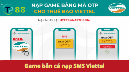 Game bắn cá nạp SMS Viettel, chơi liền.