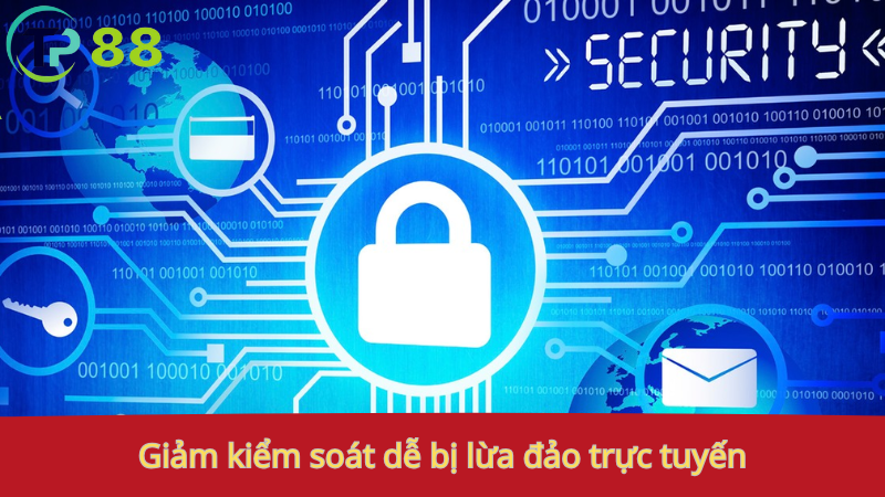 Quyền riêng tư 1 Giảm kiểm soát, dễ bị lừa đảo trực tuyến.