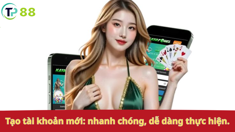 Tạo tài khoản mới: nhanh chóng, dễ dàng thực hiện.